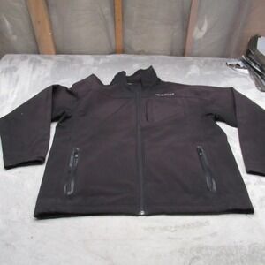 Ariat Jacket Mens XL Black Softshell Wind Rain Water Resistant Full Zip Outdoor